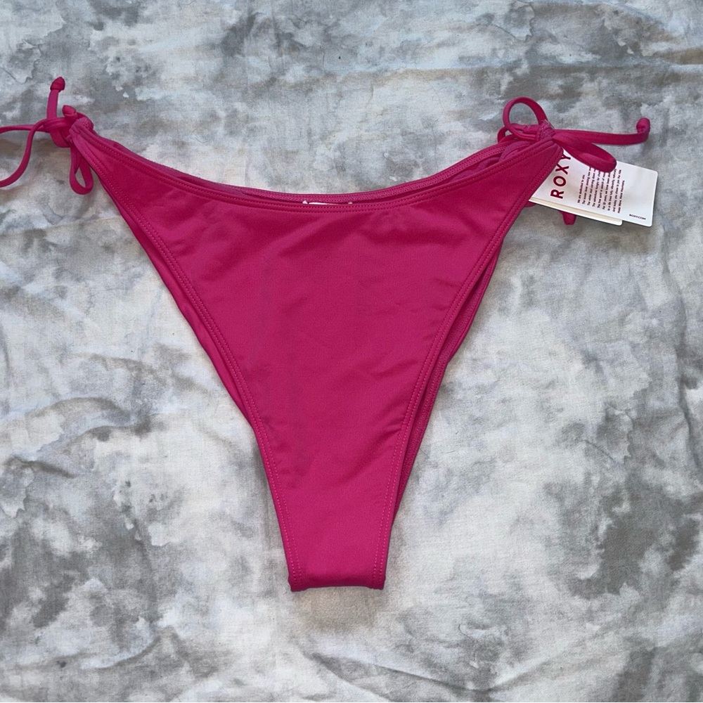 NWT Roxy SD Beach Classics Cheeky Bikini Bottoms Hot Pink